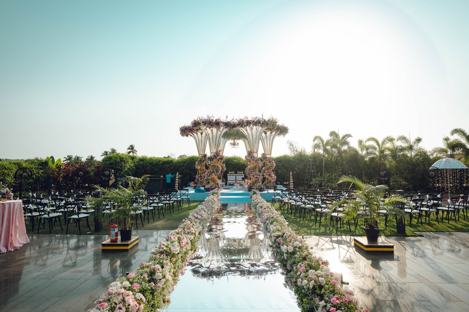 Luxury wedding celebration