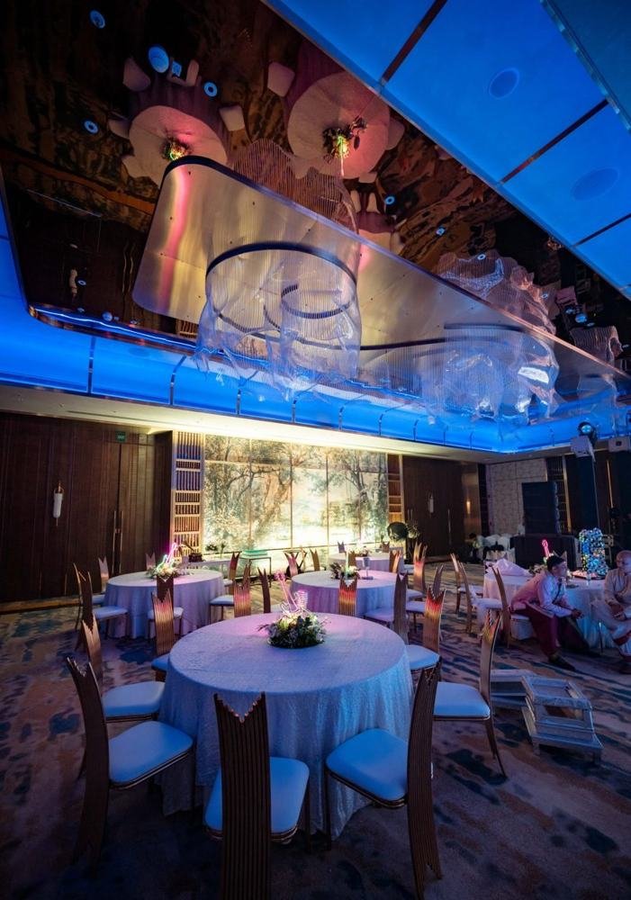 Ballroom reception tables